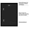 Americanflat Poster Frame with Mat - Large Picture Frame - Polished Plexiglass Cover - Hanging Hardware for Horizontal and Vertical Display - Black